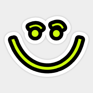 happy smiley face for good vibes Sticker